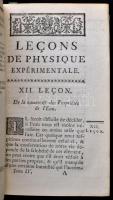 Nollet, Jean-Antoine (1700 -1770): Leçons de Physique expérimentale. Tome Troisieme. Paris, 1765, Hy...