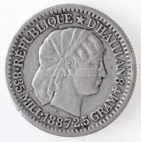 Haiti 1887. 10c Ag T:2 Haiti 1887. 10 Centimes Ag C:XF  Krause KM#44