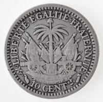 Haiti 1887. 10c Ag T:2
Haiti 1887. 10 Centimes Ag C:XF 
Krause KM#44