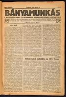 1928 A Bányamunkás, a Magyarországi Bánya- és Kohómunkások Országos Szövetségének Hivatalos Lapja 1-12. szám egyben