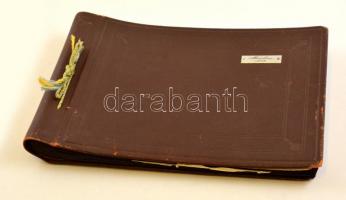 1952 Moszkva, Fotóalbum, közte katonai fotókkal, különböző méretekben