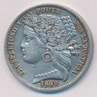 Peru 1880. 1P Ag T:2
Peru 1880. 1 Peseta Ag C:XF