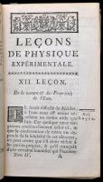 Nollet, Jean-Antoine (1700 -1770): Leçons de Physique expérimentale. Tome Quatrieme. Paris, 1759, Hy...