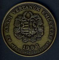1996. "MÉE-Aradi vértanúk emlékére-Schweidel József" Br emlékérem T:BU