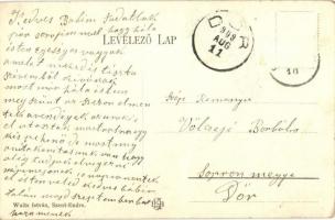 1909 Szentendre, Szerb ortodox püspöki templom, püspöki lak. Kiadja Wuits István (ázott / wet damage...