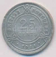 Brit-Honduras 1911. 25c Ag "V. György" T:2,2-
British Honduras 1911. 25 Cents Ag "Ge...