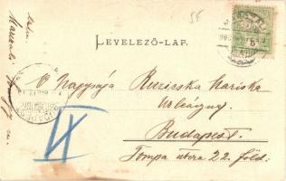 1908 Balatonkeresztúr, fürdőzők. Kiadja Mérei Ignác