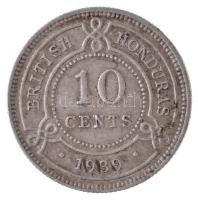 Brit-Honduras 1939. 10c Ag "VI. György" T:1-,2
British Honduras 1939. 10 Cents Ag "G...
