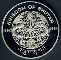 Bhután 1992. 300N Ag "Olimpia-labdarúgás" T:PP