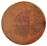 Búza Barna (1910-2010) DN "Kálvin János 1509-1564" egyoldalas Br plakett (126mm) T:1-,2