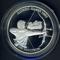 Bhután 1992. 300N Ag "Olimpia-íjászat" T:PP