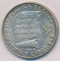 Kuba 1953. 50c Ag "Jose Marti" T:2
Cuba 1953. 50 Centavos Ag "Jose Marti C:XF