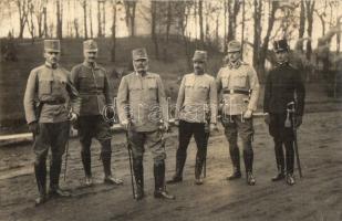 Habsburg-Tescheni Frigyes főherceg, az Osztrák-Magyar Monarchia haderejének főparancsnoka katontisztek körében / Erzherzog Friedrich with Austro-Hungarian officers, photo