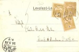 1902 Mosonszolnok, Római katolikus templom, Fő utca. Floral (EK)