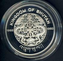 Bhután 1992. 300N Ag "Téli olimpia-gyorskorcsolya" T:PP