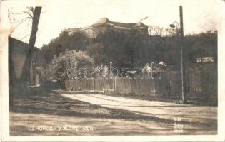 Ungvár, Uzshorod, Uzhorod; utca, vár. Lichtig 514. 1927. / street, castle (EK)