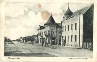 Beregszász, Berehove; Andrássy utca / street (EK)