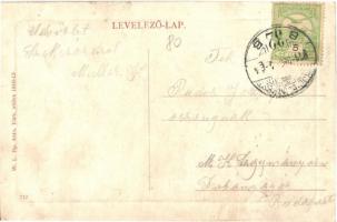 1911 Szekszárd, Garay tér, Pirnitzer József és Fia üzlete, Garay szobor. W. L. Bp. 5049. (EK)