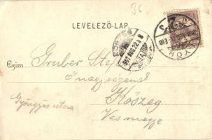 1901 Győr, Frigyes főherceg laktanya. Kiadja Berecz Viktor (EK)