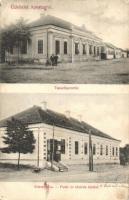 1907 Apostag, Takarékpénztár, Posta és távirda hivatal. Kiadja Halbrohr Lajos (EK)