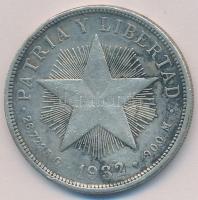 Kuba 1932. 1P A T:2 patina
Cuba 1932. 1 Peso Ag C:XF patina
Krause KM#15.2