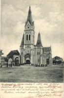 1913 Munkács, Mukacheve, Mukacevo; Új római katolikus templom / church