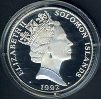 Salamon szigetek 1992. 10$ Ag "Olimpia-boksz" T:PP