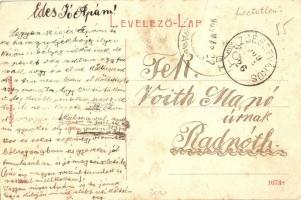 1909 Erzsébetváros, Dumbraveni; Huszár laktanya udvara. Scholtes A. kiadása 1835. / hussar (cavalry)...