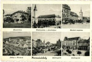 Marosvásárhely, Targu Mures; Szanatórium, Kultúrpalota a városházával, Barátok temploma, látkép a Fő térrel, Széchenyi-tér / sanatorium, cultural palace with the town hall, church, main square (Rb)