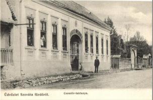 Szovátafürdő, Baile Sovata; Csendőr laktanya. Kelemen Ádám kereskedő kiadása / gendarme barracks