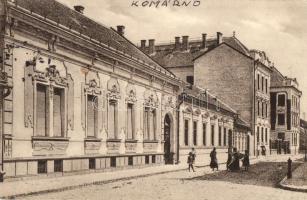 Komárom, Komárno; Ulica Biskupa Királya / Király püspök utca. L. H. K. 27. 1934. / street view (ragasztónyom / glue marks)