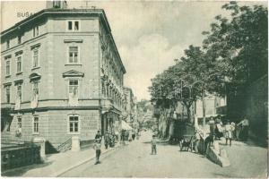 1910 Fiume, Rijeka; Susak, utcakép, Singer üzlete / street view with shop (EK)