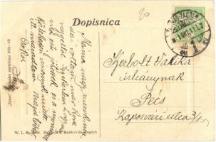 Zagreb, Zágráb; Ulica Marije Valerije, Dr. Bogad Zubar, Strijski Phonix / street view with Hungarian...