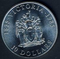 Ausztrália 1985. 10$ Ag "Victoria állam 150. évfordulója" T:BU