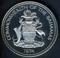 Bahama szigetek 1974. 1$ Ag "Kagyló" T:PP