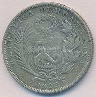 Peru 1923. 1/2S Ag T:2,2-
Peru 1923. 1/2 Sol Ag C:XF,VF