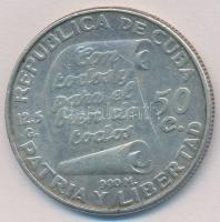Kuba 1953. 50c Ag "Jose Marti" T:2
Cuba 1953. 50 Centavos Ag "Jose Marti C:XF