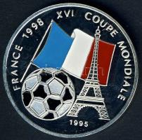 Benin 1995. 500Fr Ag "Labdarúgó VB" multicolor T:PP