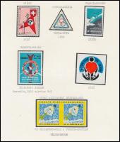 1950-1983 10 db téli sport levélzáró