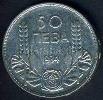 Bulgária 1934. 50L Ag T:2-/3
