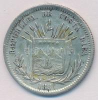 Costa Rica 1887GW 25c Ag T:2,2-
Costa Rica 1887GW 25 Centavos Ag C:XF,VF