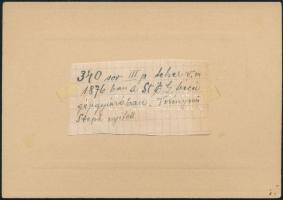 A StEG tehervonat mozdonya, fotó kartonra ragasztva, hátulján feliratozva, 6,5×11 cm