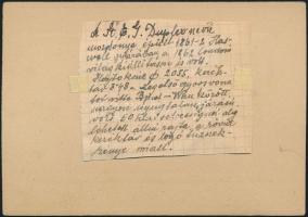 A StEG Duplex mozdonya, fotó kartonra ragasztva, hátulján feliratozva, 6,5×11 cm