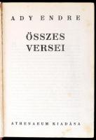 Ady Endre összes versei. Bp.,é.n., Athenaeum, 544 p. Kiadói egészvászon-kötés, kissé kopott borítóva...