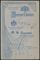 cca 1910 Szászy Béla (1865-1931) jogász, politikus portréja, keményhátú fotó Uher Ödön budapesti műt...