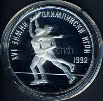 Bulgária 1989. 25L Ag "Téli olimpia-korcsolya" T:PP