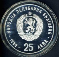 Bulgária 1990. 25L Ag "Olimpia-futás" T:PP