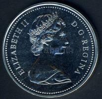 Kanada 1976. 1$ Ag "Parlamenti könyvtár" T:1-/2+