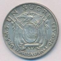 Ecuador 1928. 1S Ag T:2 Ecuador 1928. 1 Sucre Ag C:XF