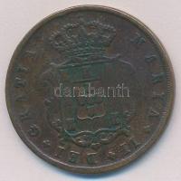 Portugália 1843. 10r Cu T:2-
Portugal 1843. 10 Reis Cu C:VF